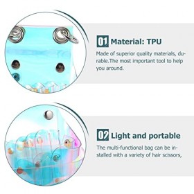 FRCOLOR 3 Pièces Sac à Ciseaux Coloré Pochette à Ciseaux Pour Coiffeurs Organisateur Doutils De Coiffure De Cisaillement De 