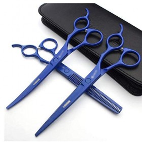 CXD Ciseaux Cheveux Set, Couleur Tranchant Ciseaux Ciseaux toilettage en Acier Inoxydable Ciseaux Barber Cheveux Ciseaux Set 