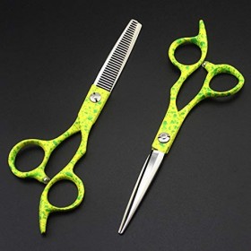 Ciseaux de coupe de cheveux, 6 pouces haut de gamme professionnel 440c 9cr13 ciseaux à cheveux coupe barbier salon de coiffur...