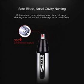Nose Hair Trimmer For Ears Finisher Men Femme - Tondeuse à Barbe Nez Sourcils, Tondeuse Du Nez Oreilles Électrique, Rasoir à 