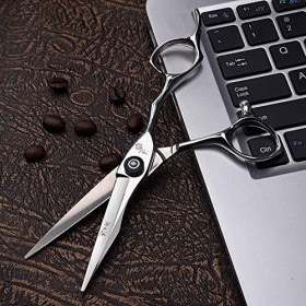 Xiaozhoukeji Ensemble de Ciseaux de Coupe de Cheveux, Ciseaux de Coupe de Cheveux Professionnels Ciseaux de Coiffeur Aminciss...