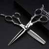 Argent 6,0 Pouces Ciseaux de Coupe Professionnelle Cheveux - Coiffure Dilution Cisailles Salon de Coiffure Salon Haut de Gamm