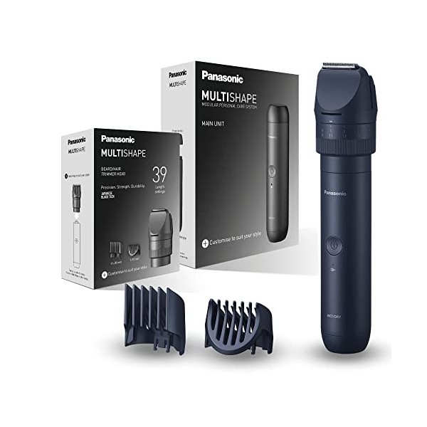 Panasonic MULTISHAPE Modulaire Personnels Soins Système ER-CTN1, tête de coupe pour barbe et tondeuse à cheveux pour hommes a