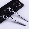 Ciseaux de coiffure Ciseaux de barbier Kit doutils de coupe de cheveux en acier inoxydable tranchant pour salon de coiffure,