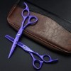 Ciseaux professionnels japonais 440c pour cheveux violets, 6 et 5.5 pouces, ciseaux amincissants, outils de barbier, ciseaux 