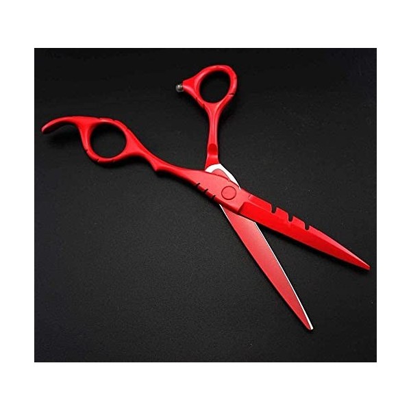 Ciseaux professionnels japonais 440c, 5.5 et 6 pouces, pour cheveux noirs, coupe et amincissement, outils de coiffeur, ensemb