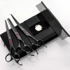 Ensemble de ciseaux de coiffure professionnels, ciseaux de coupe de 7 "+ ciseaux amincissants, ciseaux de barbier + kits + pe