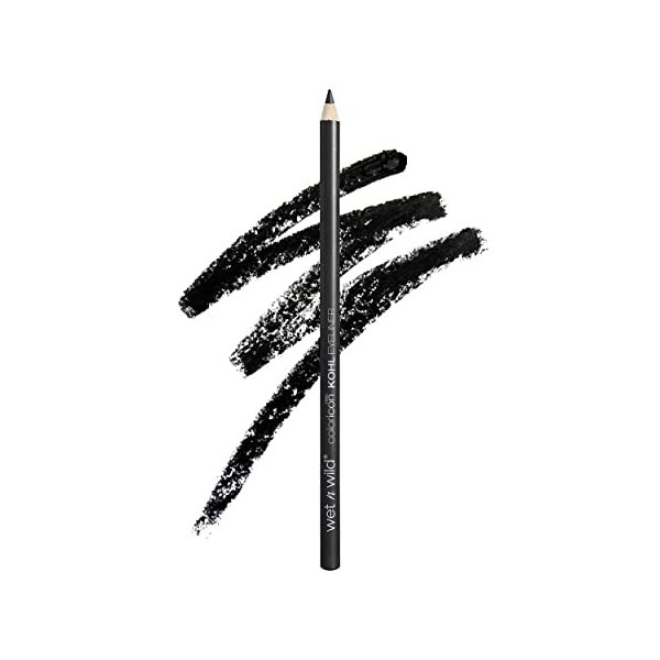 Wet n Wild Color Icon Kohl Liner Pencil 601A Babys Got Black by Wet n Wild Beauty Eyeliner / Khôl / Crayon