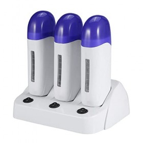 3 Pcs Chauffe Cire Roll On, Appareil De Dépilage De Poils Pour Femme Ou Homme Pour Dépilatoire Des Rouleaux Dépilatoires Et À