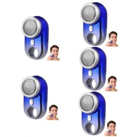 FRCOLOR 5 Pièces Voiture Voyage USB Avec Mini Trou Bleu Pour Tondeuse Barbe Électrique Dégradé Portable Maison Rechargeable R