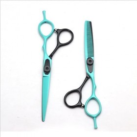 Ciseaux de coupe de cheveux, acier inoxydable 6,0 pouces, ciseaux à dents de coupe plates, ciseaux de coiffure, frange, douza...