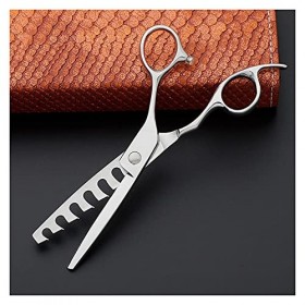 Tondeuse à cheveux pour hommes, ciseaux de coupe de texture de 5,75 pouces, ciseaux de coiffure à trous, ciseaux amincissants