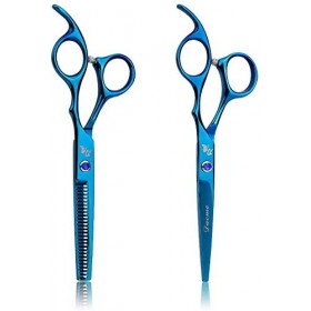 Ensemble de coiffure 2 pièces/ensemble professionnel 6 pouces ciseaux de coupe de cheveux sac en cuir outils damincissement 