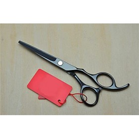 Ciseaux de coupe de cheveux humains professionnels de couleur noire Ciseaux de coupe de coiffure Ciseaux de coupe de cheveux 