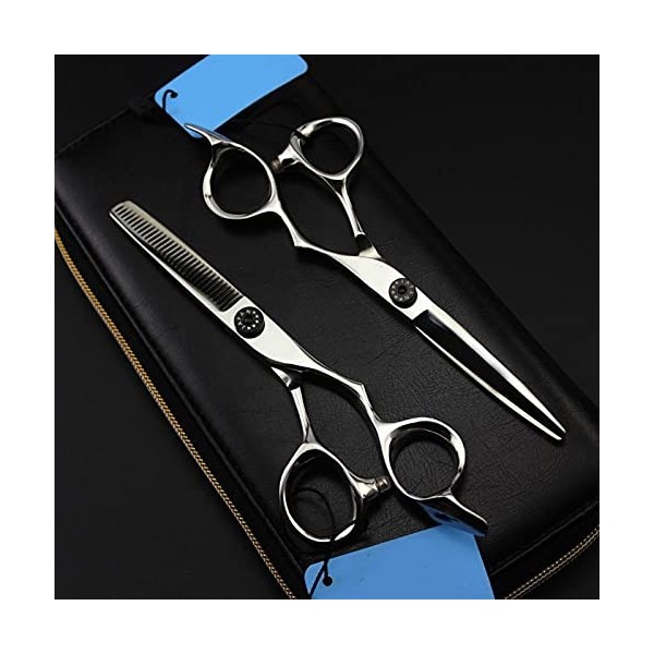 Ciseaux de coupe de cheveux Coiffeur Sliver Ciseaux de coupe de cheveux Set Produit de salon de coiffure Couleur: Amincissem