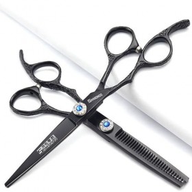 6 pouces coiffeur à main gauche, tondeuse à cheveux professionnelle japonaise, ciseaux, coupe de cheveux mince, multicolore e