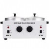 Wxnnx Double Chauffe-Cire Professionnel Chauffage électrique Double Chauffe-Pot Chauffe-Cire électrique Machine Ensemble de t