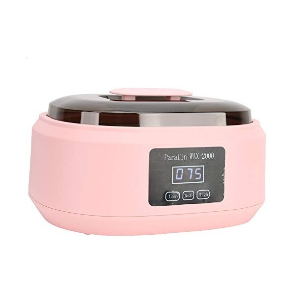 Réchauffeur de cire dépilation, chauffe-cire daffichage de la température, machine à cire à contrôle de température en deux