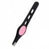 VANGLI Tweezers 1pc Three Hole Eyebrow Tweezer Bevel Eyebrow Trimming And Pulling Eyebrow Clip With Rubber Pad Eye Makeup Too