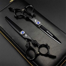 LIUSU Kit de Ciseaux pour Animaux de Compagnie, Ensemble de Ciseaux de Coiffeur de personnalité Professionnelle Ensemble de C