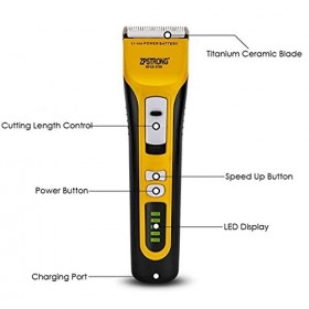 WFS Pratique 100-240V Professionnel Coiffeur Céramique Titienium Homme Hair Clipper Digital LCD Afficher la Coupe de la Machi