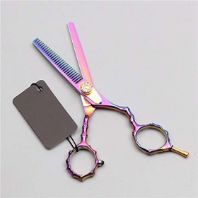 Ysss 5,5 Pouces Couleur Professionnel Ciseaux de Coiffure Une-Queue personnalité Costume de Coiffure cisailles Plates Coupe B