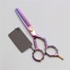 Ysss 5,5 Pouces Couleur Professionnel Ciseaux de Coiffure Une-Queue personnalité Costume de Coiffure cisailles Plates Coupe B