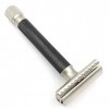 Parker Safety Razor variante réglable Rasoir de sécurité avec Mate finition chrome et électroplaqué GRAPHITE coloré poignée -