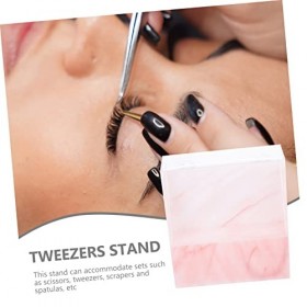 FOMIYES 5Pcs Pince À Épiler Support De Rangement Porte-Cils Acrylique Supports Pour Affichage Pince À Cils Pour Faux Cils Pin