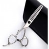 Ciseaux de coiffure Série pour gauchers Coupe nette et précise Coupe de cheveux pour gaucher Ciseaux de coiffeur Kit doutils