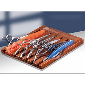 Outil de Support de Plateau dorganisateur de Coiffure, 7 Fentes de Carte présentoir de Ciseaux en Bois boîte de Bureau de Pe
