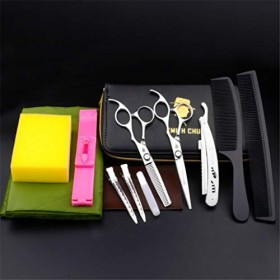 6,0 Pouces Coiffure Coupe De Cheveux Ciseaux Kits Inoxydable Set Acier Ciseaux Amincissants Salon Professionnel Barber Accuei