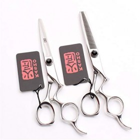 Kit de ciseaux pour animaux de compagnie, 6 pouces haut de gamme professionnel Japon ciseaux à cheveux ensemble personnalité 