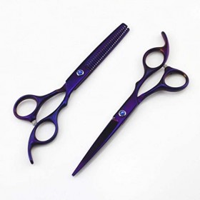 Ciseaux de coiffure professionnels japonais 440c de 6 pouces, cisaille amincissante, cisaille à bord droit et cisaille à morc