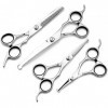 Ciseaux de coiffeur Outils de coupe de cheveux Mode Argent Ciseaux de coiffure pour animaux de compagnie Ensemble Ciseaux de 