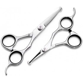 Ciseaux de coiffeur Outils de coupe de cheveux Mode Argent Ciseaux de coiffure pour animaux de compagnie Ensemble Ciseaux de 