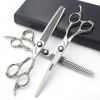 Ensemble de ciseaux de coiffure professionnels de 17,8 cm, ciseaux à motif délicat, ciseaux spéciaux pour coiffeur, ciseaux d