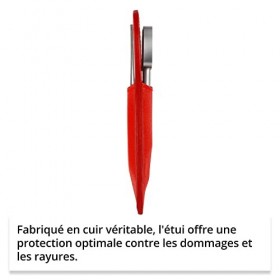 Rubis Kit de manucure avec ciseaux à ongles et pincettes pour épiler les sourcils - Petit ensemble de 2 pièces - Kit de soin 