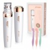 Mini Epilateur, épilateur Facial pour Femme 2 en 1-4