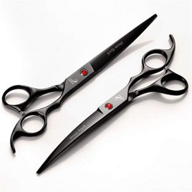 Kit de ciseaux de toilettage pour animaux de compagnie de 7,0 pouces, ciseaux professionnels de salon de coiffure pour chiens