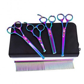 Kit de ciseaux de toilettage pour animaux de compagnie, ciseaux de toilettage professionnels pour animaux de compagnie de 4,5