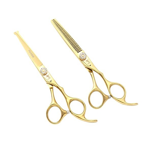 leybold Ciseaux De Coiffure Professionnels Set, Ciseaux Mélangés À Texture De 6 Pouces, Coiffure À Cheveux De Coiffure Et Cis