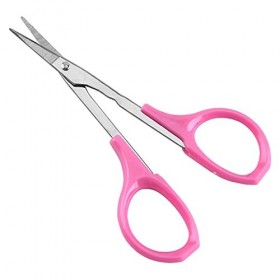 OUSIKA Ciseaux artisanaux pointe pointue maquillage sourcils ciseaux en acier inoxydable beauté petit manucure coupe ciseaux 