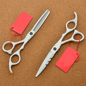 Générique Ciseaux de Coiffure Blanc Professionnels Ciseaux de Coupe Ciseaux Ciseaux Ciseaux de Cheveux Humains Professionnels