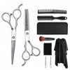6.0 inch Left Hand Professional Barber，Hair Scissors for Left Hand - for Left-Handed Hairstylist 10pcs Set 