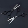 SEESEE.U 5,5 Pouces Professionnel Japon 440C Twin Tail Hair Cisors Set, Hair Cutting Scissors/Thinning Shears/Salon Razor Edg