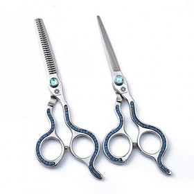 SEESEE.U Ciseaux de Coupe de Cheveux Professionnels en Acier Inoxydable 440C précision 2 pièces Ciseaux de Coiffeur amincisse