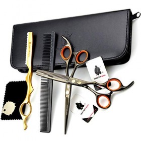 WYGC Scissors Professionnel Ciseaux Coiffure Tranchant et Coupe Précise Ciseaux de Coiffeur Combinaison Set Coupe De Cheveux 