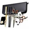 WYGC Scissors Professionnel Ciseaux Coiffure Tranchant et Coupe Précise Ciseaux de Coiffeur Combinaison Set Coupe De Cheveux 