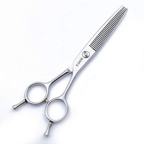 Ciseaux damincissement professionnel Argenté - 6 po - Ciseaux de coiffure - Ciseaux de coiffure pour main gauche ou droite A